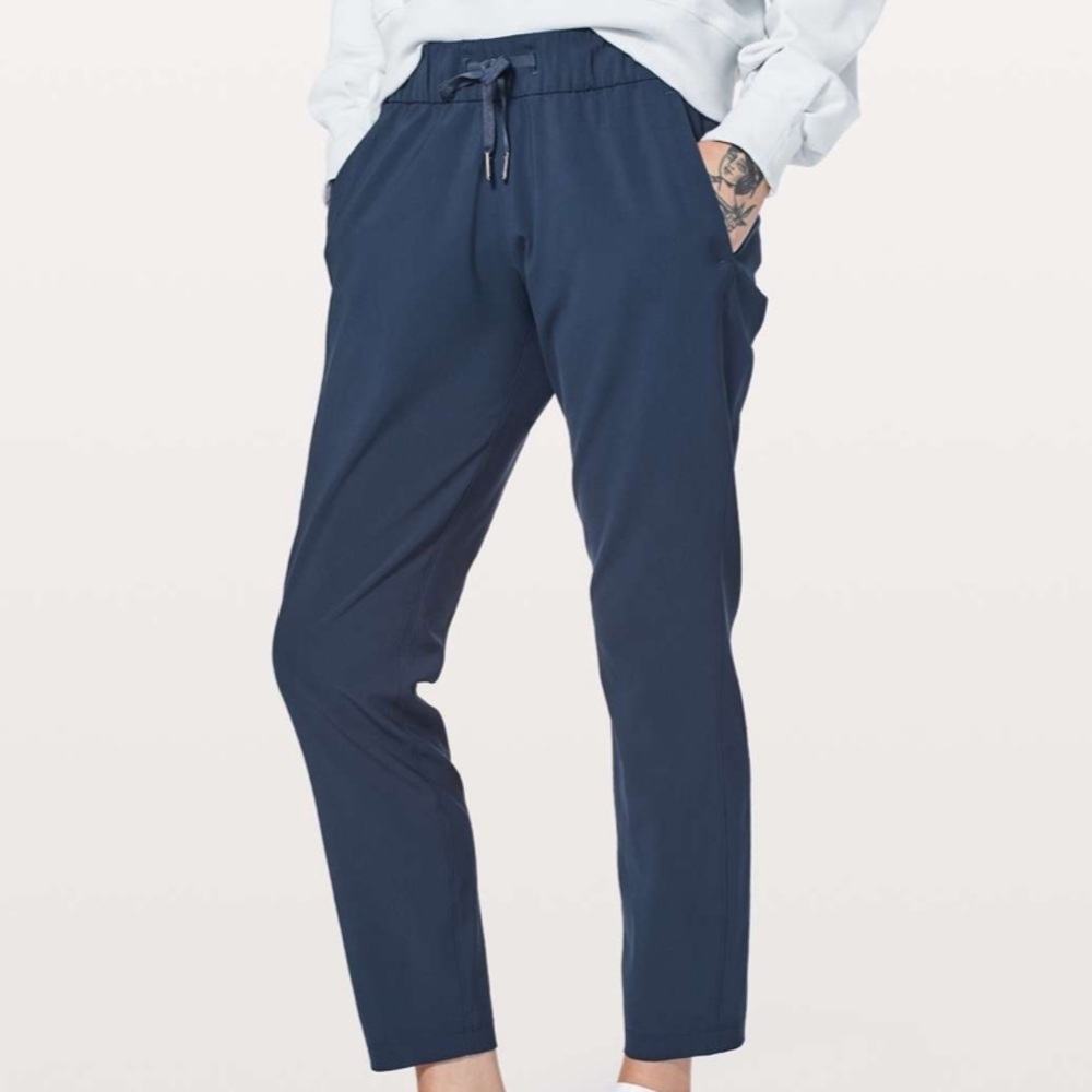 lululemon athletica Navy Drawstring Ankle Pants